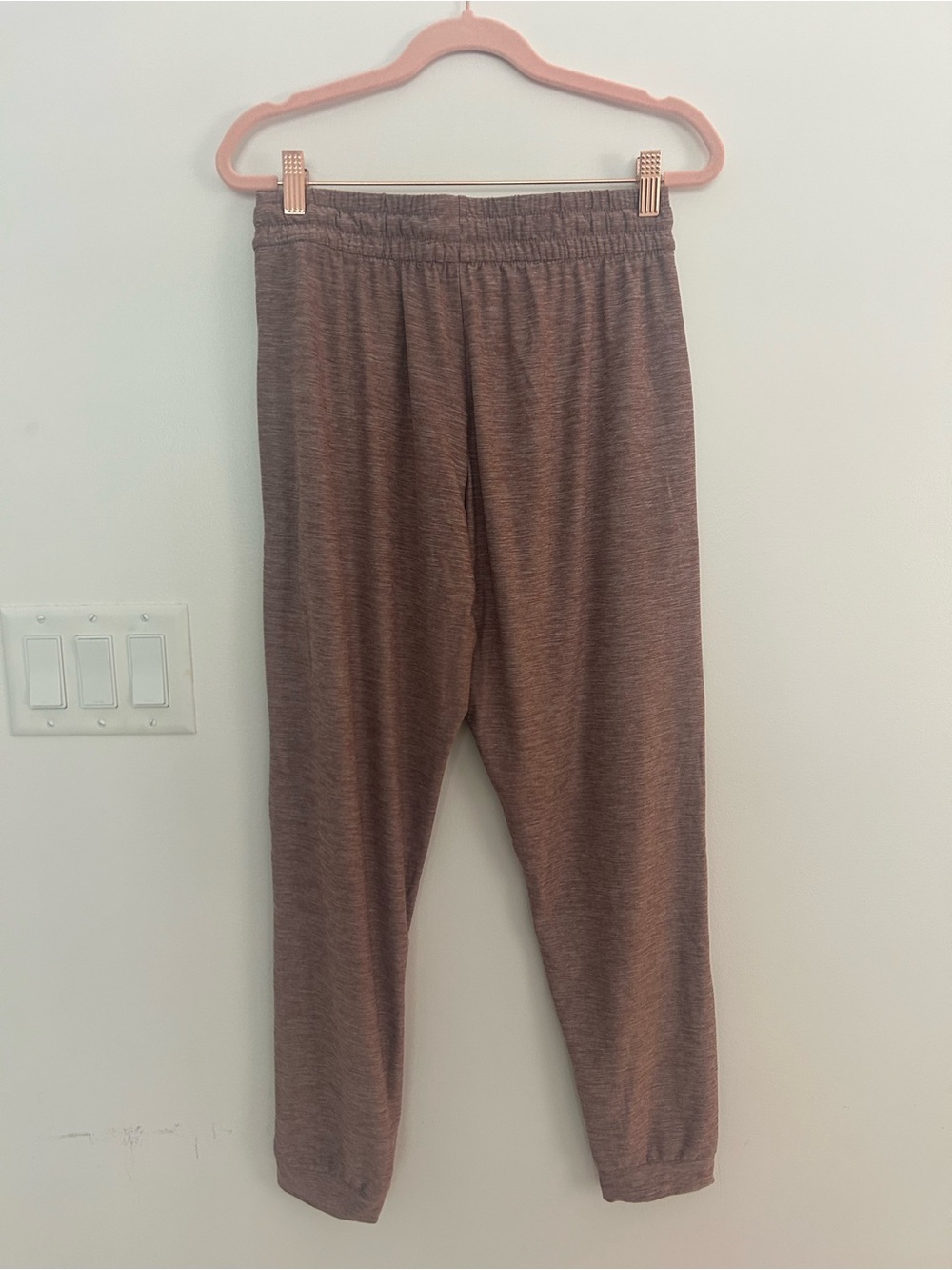 Kyodan Womens Petite Small Heather Mauve Jogger Pants Drawstring Lounge Yoga - Picture 3 of 7